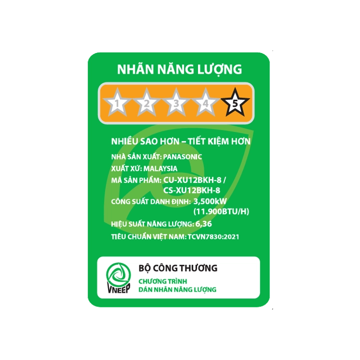 Điều hòa Panasonic Inverter 1 chiều 12000 BTU XU12BKH-8 - Image 4